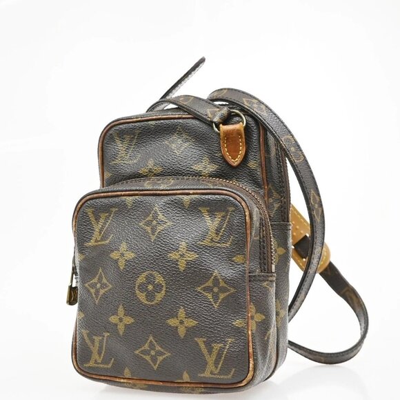 Louis Vuitton Handbags - LOUIS VUITTON Mini Amazon Shoulder Bag Monogram Leather Brown